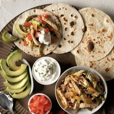 Fajitas με κοτόπουλο