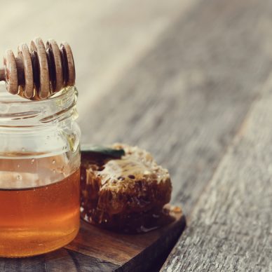 Natural food. Delicious honey in a jar
