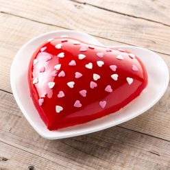 Heart shaped cake for Valentine’s Day or mother’s day