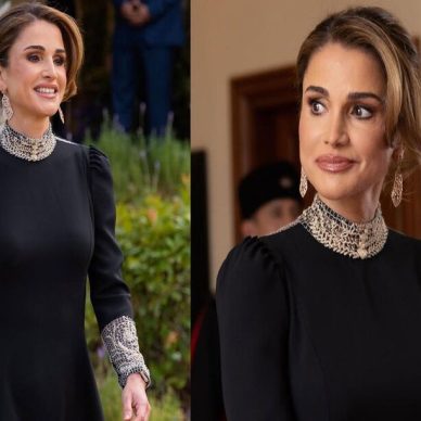 Βασίλισσα Ράνια: Με φόρεμα Dior στον γάμο του γιου της στην Ιορδανία