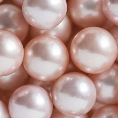 Natural pearls closeup