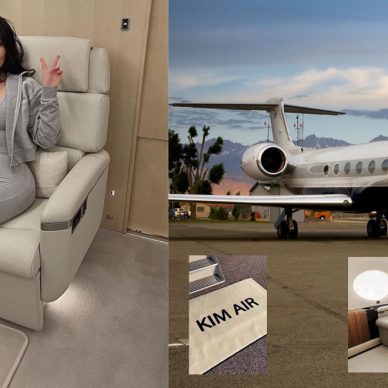 Kim Air: Μέσα στο ιδιωτικό τζετ της Kim Kardashian αξίας 150 εκατ. δολαρίων με τα καθίσματα από κασμίρ