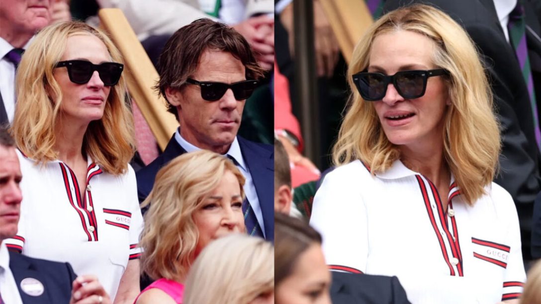 Julia Roberts: Με tenniscore look στον τελικό του Wimbledon