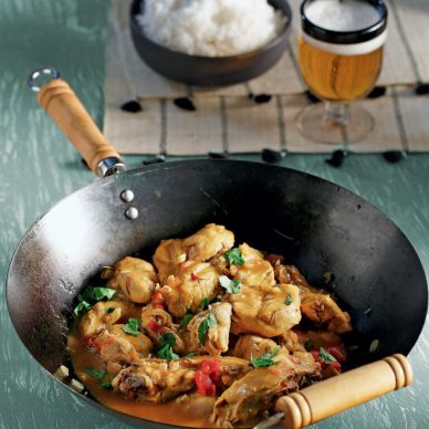 Koτόπουλο με γάλα καρύδας