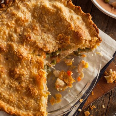 Hearty Homemade Chicken Pot Pie with Peas and Carrots