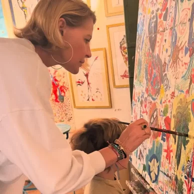 Τζένη Μπαλατσινού: Δημιουργικό απόγευμα με τον γιο της, Παναγιώτη – Αντώνιο!