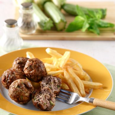 Κεφτεδάκια με κολοκύθι και δυόσμο