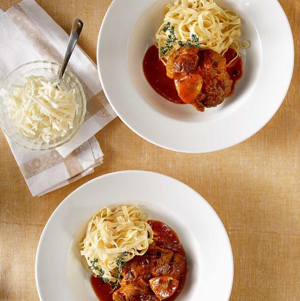 Οσομπούκο κρασάτο με μπαχαρικά