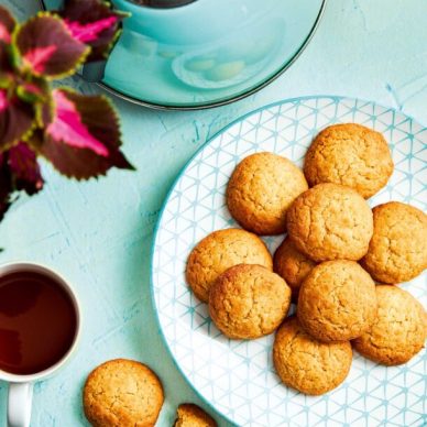 Μπισκότα χωρίς μίξερ με ινδοκάρυδο