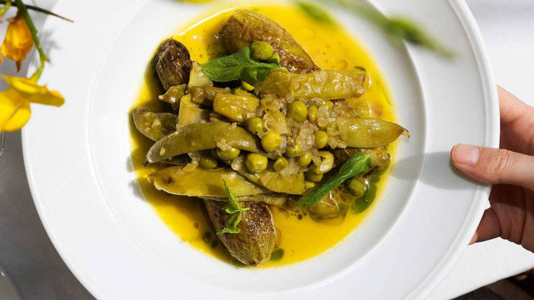 Τουρλού πράσινο, με φασολάκια, μπιζέλια και κολοκύθια