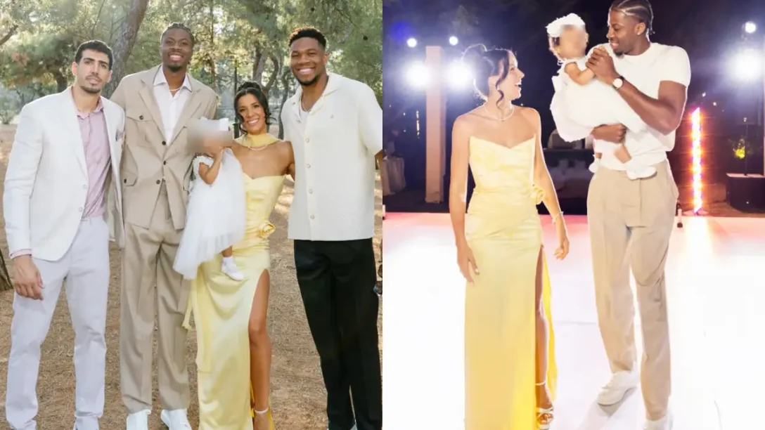 Ο Κώστας Αντετονκούμπο βάφτισε την κόρη του με νονό τον αδελφό του, Γιάννη Αντετοκούνμπο – Φωτογραφίες