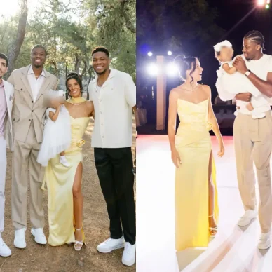 Ο Κώστας Αντετονκούμπο βάφτισε την κόρη του με νονό τον αδελφό του, Γιάννη Αντετοκούνμπο – Φωτογραφίες