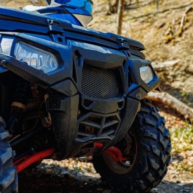 Details of Atv quad bike close up photo