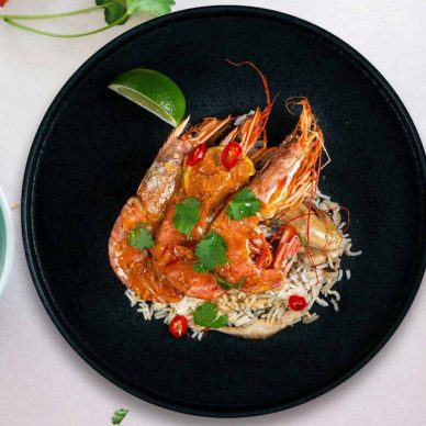 Γαρίδες στο φούρνο με βούτυρο γαρίδας