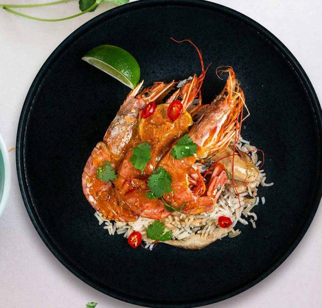 Γαρίδες στο φούρνο με βούτυρο γαρίδας