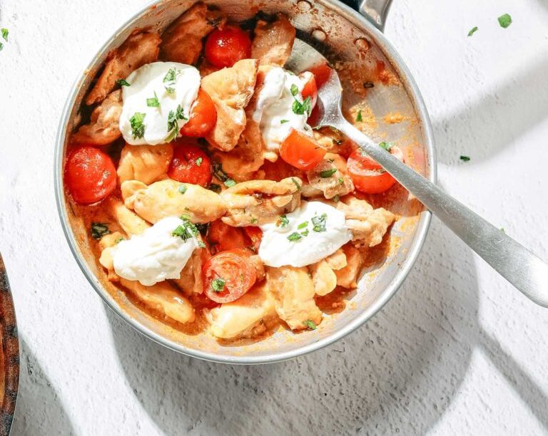 Κοτόπουλο light, με ντοματάκια και τσαλαφούτι