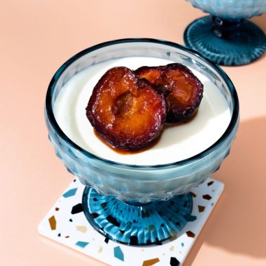 Πανακότα με αριάνι και ψητές βανίλιες