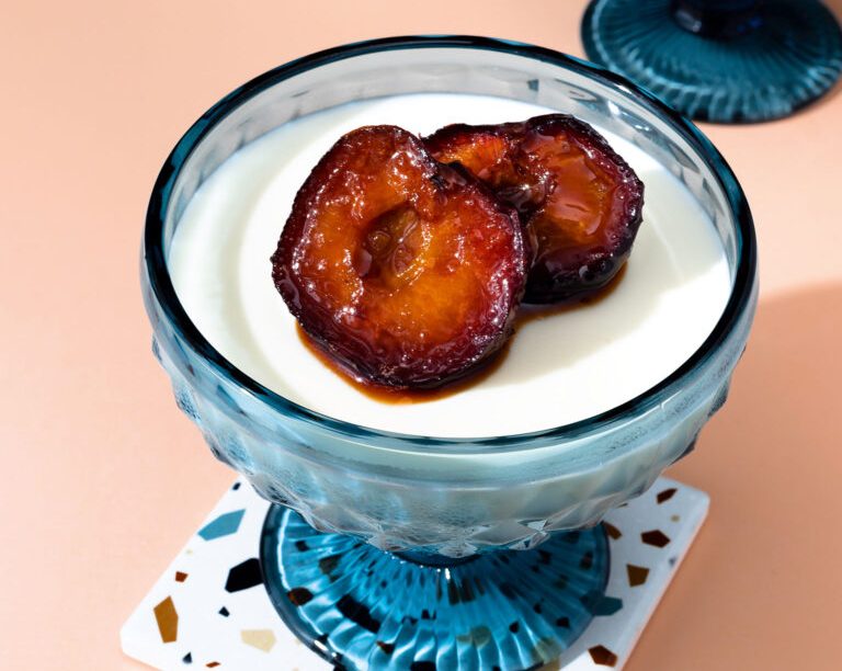 Πανακότα με αριάνι και ψητές βανίλιες