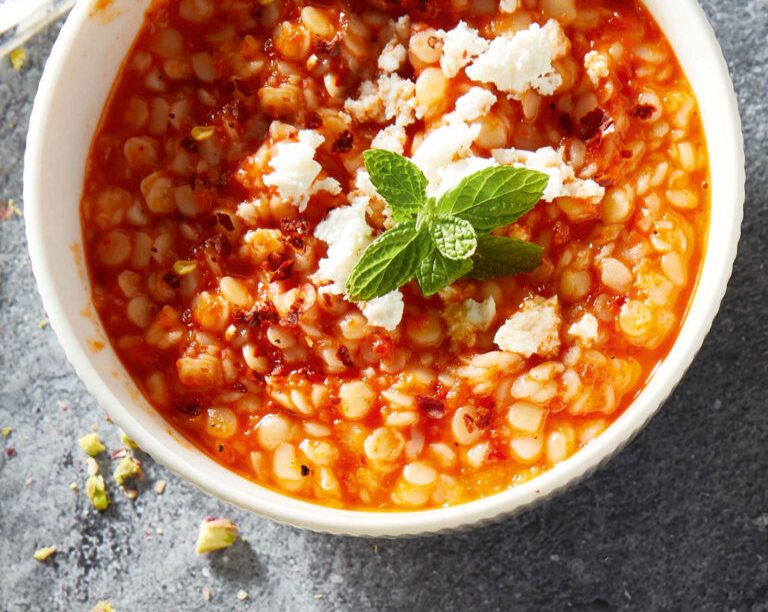 Τραχανάς με πιπεριά Φλωρίνης και  μπούκοβο