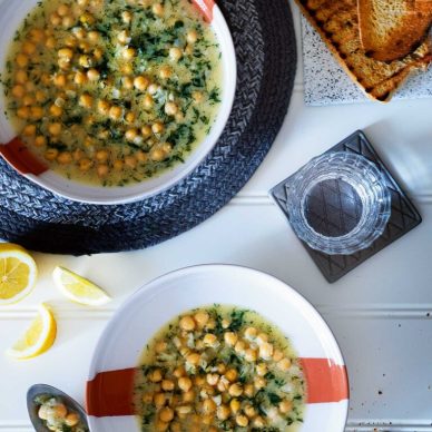 Ρεβυθάδα με άνηθο, στην κατσαρόλα