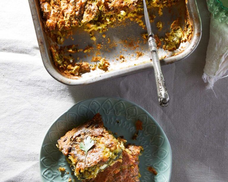 Σπανακόπιτα με τραχανά, χωρίς φύλλο