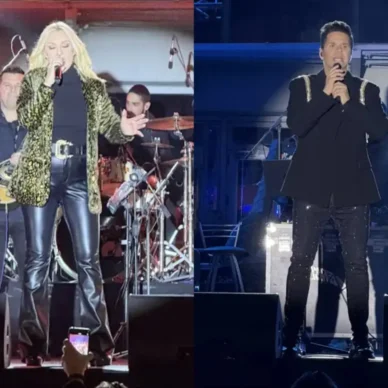 Πέγκυ Ζήνα: Στη θέση της Έλενας Παπαρίζου στη φωταγώγηση του χριστουγεννιάτικου δέντρου στο Περιστέρι – Φωτογραφίες