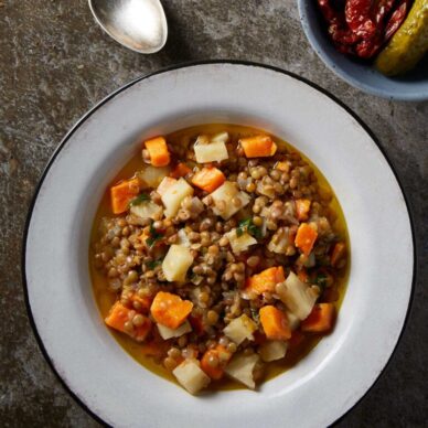 Φακές λεμονάτες και πικάντικες