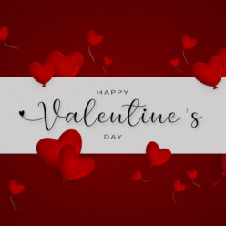 Nice valentines day background with banner