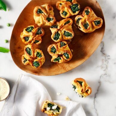 Πουγκάκια με σπανάκι και φέτα