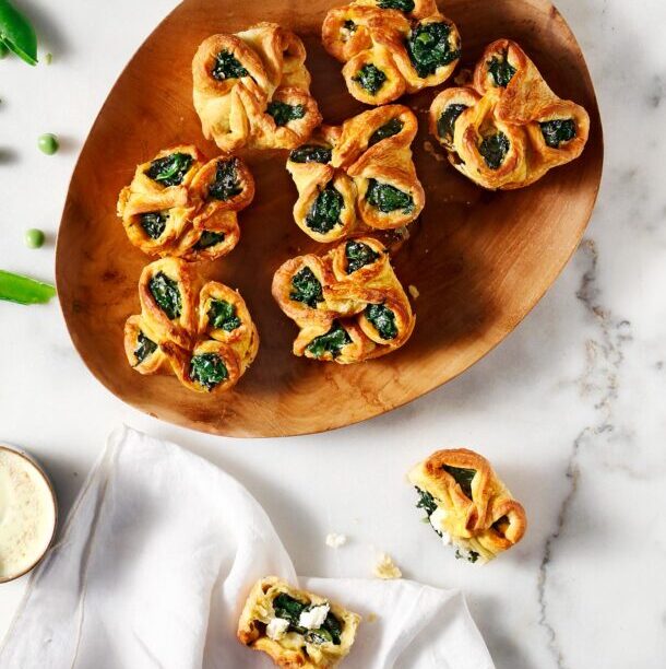 Πουγκάκια με σπανάκι και φέτα