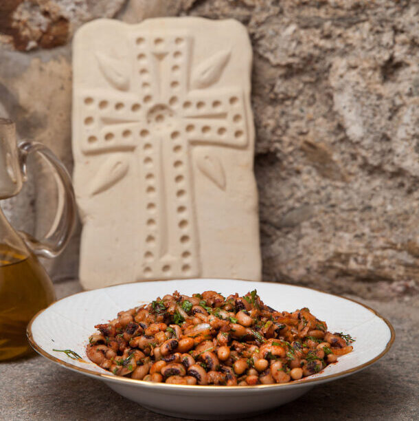 Φασόλια μαυρομάτικα σαλάτα