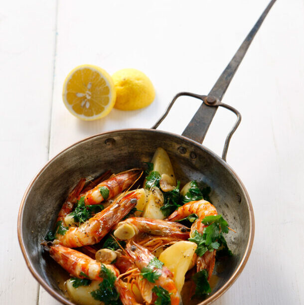 Γαρίδες με πατάτες