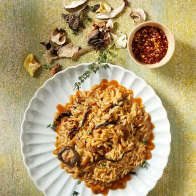 Κριθαρότο με μανιτάρια