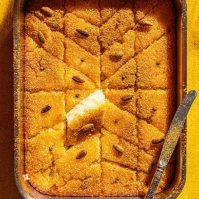 Ρεβανί με ρύζι, νηστίσιμο, από το Γαλαξίδι