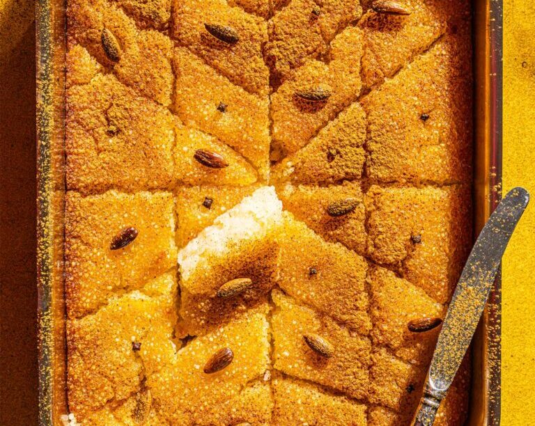 Ρεβανί με ρύζι, νηστίσιμο, από το Γαλαξίδι