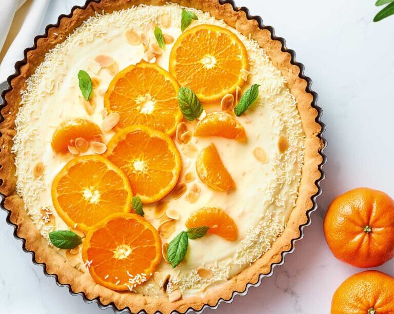 Τάρτα μανταρίνι με κρυμμένη σοκολάτα