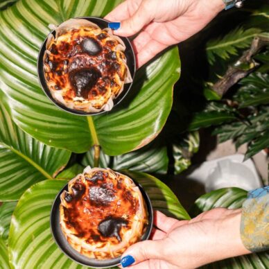 Καμένο cheesecake με ξινομυζήθρα