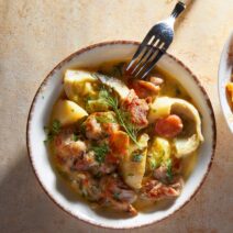 kotopoulo-me-agginares-avgolemono-gastronomos