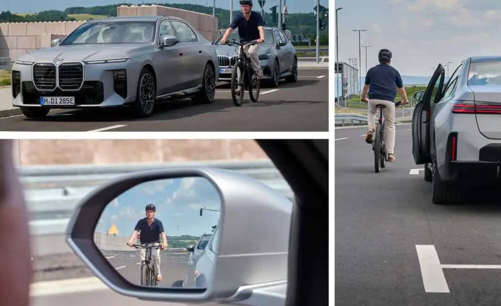 Η BMW δεν αφήνει να ανοίξεις την πόρτα αν έρχεται ποδηλάτης